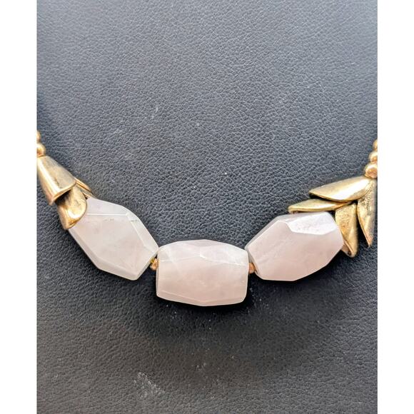 Lot of Three Stone Bead Gold Tone Necklaces - Picture 4 of 10